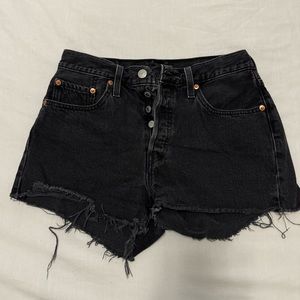 Levi’s 501 Frayed Denim Shorts